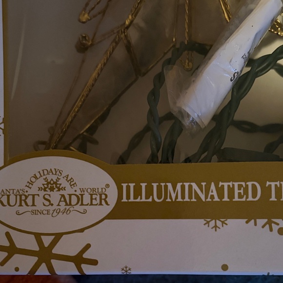 Kurt Adler Gold Star Tree Topper - Picture 2 of 6